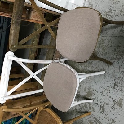 ../frankl24shop/Sitzpolster grau für Stuhl Crossback